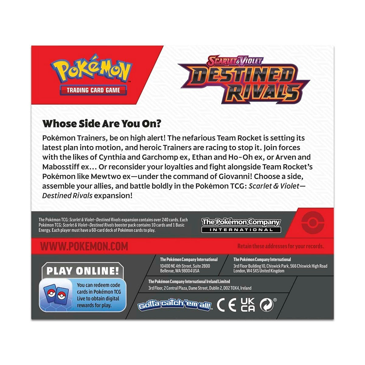 Pokémon Scarlet & Violet Destined Rivals Booster Box